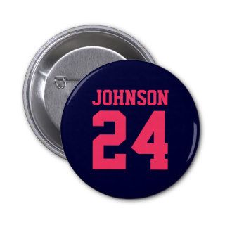 Navy and Pink School Spirit Personalized Team