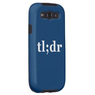 TL;DR means "Too Long; Didn't Read" Samsung Galaxy SIII Case
