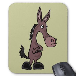 XX  Stubborn Mule or Donky Cartoon Mouse Pads