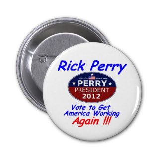 Go Perry 2012 Pin