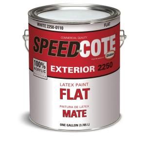 Speed Cote 1 gal. Flat Accent Exterior Paint 2250 0500 01