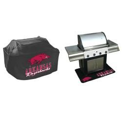 Arkansas Razorbacks Grill Cover and Mat Set College Themed