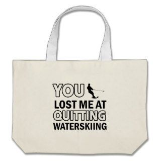 Cool water skiing designs canvas bag