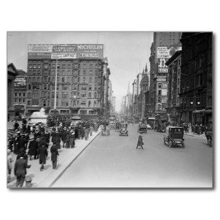 5th Ave. at 42nd Street, New York City 1913 Vintag Post Cards