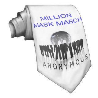 ANONYMOUS MILLION MASK MARCH TIE