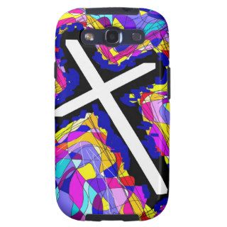 The Cross on vibrant background. Galaxy S3 Cases