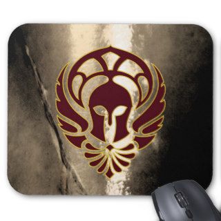 Fantasy Spartan Warrior Greek Metal Mouse Pad