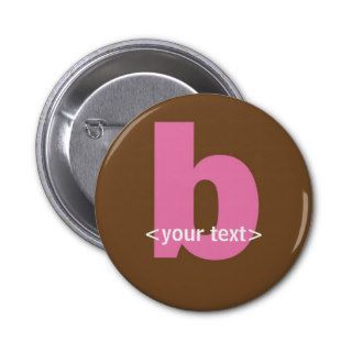 Pink and Brown Monogram   Letter B