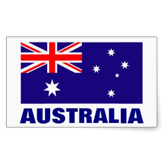 Australian flag stickers  personalizable text