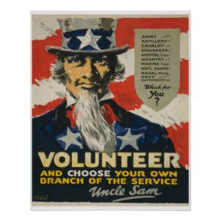 Uncle Sam   Volunteer Posters