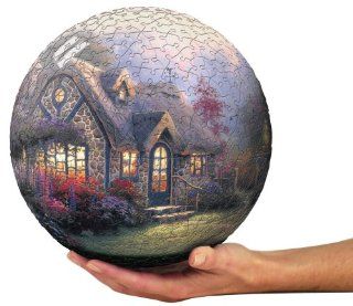 Esphera 360 9" 540 Pieces Sphere Art Thomas Kinkade's "CandleLight Cottage & Stillwater Bridge" by Mega Brands Toys & Games