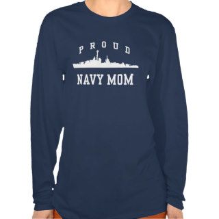 Navy Mom T Shirts