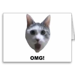 OMG CAT (what has he seen?) Cards