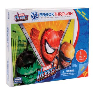 Mega Bloks Marvel Heroes 3D Breakthrough Puzzle Mega Bloks Building Blocks