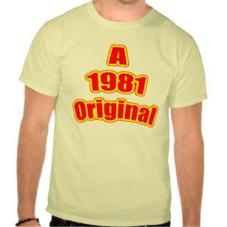 1981 Original Red T Shirts