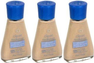 CoverGirl Clean Makeup Oil Control Foundation, Buff Beige #525 (Qty. Of 3 Bottles as shown on Image)LIMITED  Beauty