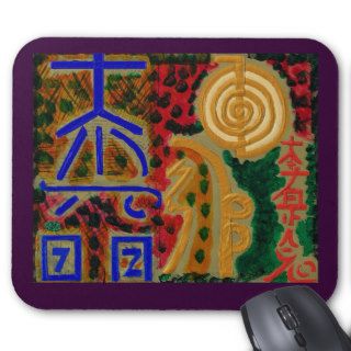 REIKI Main Healing Symbols Mouse Pad