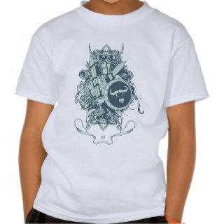 Skull ~ Shield & Armor Skull Fantasy Art Shirt