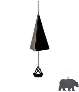 North Country Wind Bells, Inc. 111.5001 Bar Harbor Bell with bear wind catcher Patio, Lawn & Garden