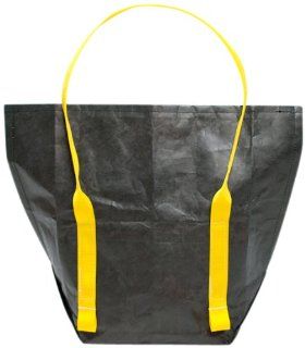 Mimot Reusable Lunch Bag, Black with Yellow Straps Kitchen & Dining