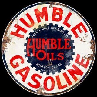 Humble Gasoline Vintage Sign  Decorative Signs  
