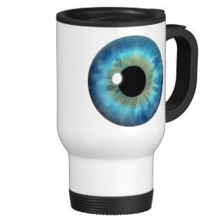 Blue Eye Iris Cool Custom Travel Mug