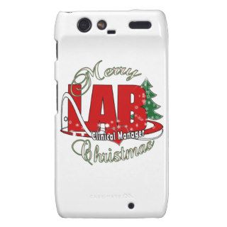 LAB CLINICAL MANAGER MERRY CHRISTMAS MOTOROLA DROID RAZR COVERS