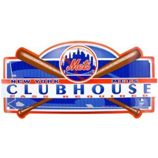 New York Mets   Locker Room Sign MLB Pro Baseball  Sports Fan Decorative Plaques  Sports & Outdoors