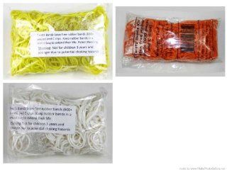 U B Charmed Candy Corn White, Yellow and Orange Rubber Band Loom Refills Toys & Games