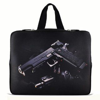 Desert Eagle Gun 14" 14.4" inch Notebook Laptop Case Sleeve Carrying bag with Hide Handle for Lenovo Y470 Y480/ASUS A43 N46 X84/Samsung 530 Q470 Q460/DELL Inspiron 14R Vostro 1450 XPS 14/HP DV4 ENVY 4 G4/TOSHIBA 800/SONY EG3/ACER/Thinkpad E420 C