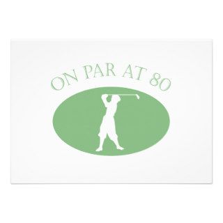 80th Birthday Gifts For Golfers Custom Invites