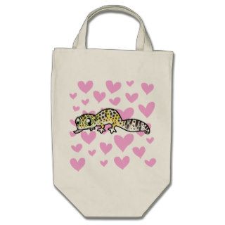 Leopard Gecko Love Canvas Bag