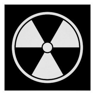 Radiation Symbol Poster
