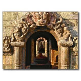 Shiva Lingam Hindu Shrine Pashupatinath Nepal Post Card