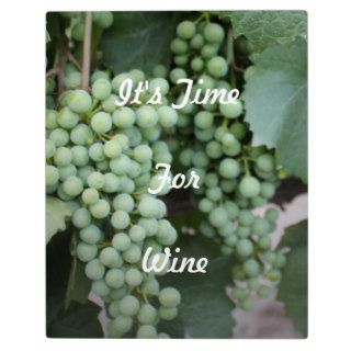 Green Grapes Growing Display Plaque