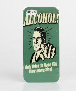 Drink Alcohol Beer Funny Ad Vintage Hard Back Cover Case for iPhone 4 4S Cell Phones & Accessories