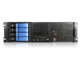 iStarUSA 3U EATX Rugged Rackmount 4x3.5" Trayless Hotswap Chassis   Blue (Power Supply Not Included) Computers & Accessories