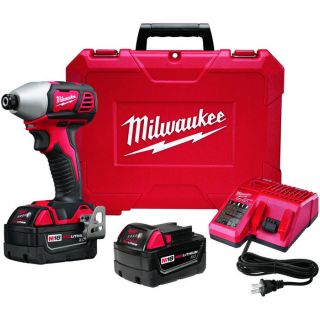 Milwaukee M18 Cordless Compact Impact Driver Kit   1/4 Inch Hex Chuck, 18 Volt,