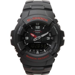 CASIO Mens G100 1BV Analog/Digital Watch, Black