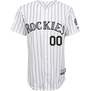 Majestic Athletic Colorado Rockies Blank Authentic Home Cool Base Jersey   Size