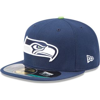 NEW ERA Youth Seattle Seahawks Official On Field 59FIFTY Fitted Hat   Size 6