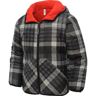 COLUMBIA Boys Dual Front Insulated Jacket   Size XS/Extra Small, Black Plaid