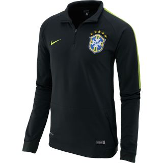 NIKE Mens Brasil Squad Mid Layer Long Sleeve Soccer Top   Size Medium, Spruce