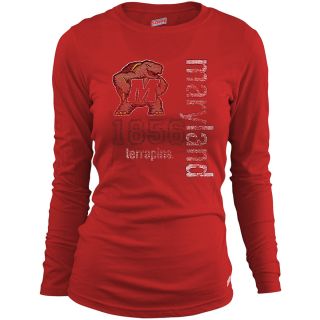 MJ Soffe Girls Maryland Terrapins Long Sleeve T Shirt   Red   Size Small,
