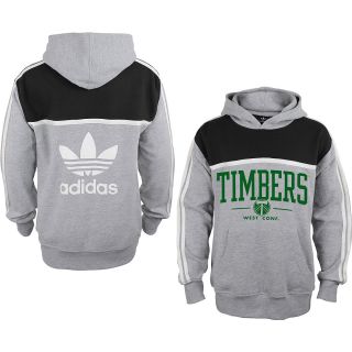 adidas Youth Portland Timbers Logo Trefoil Pullover Hoody   Size Small