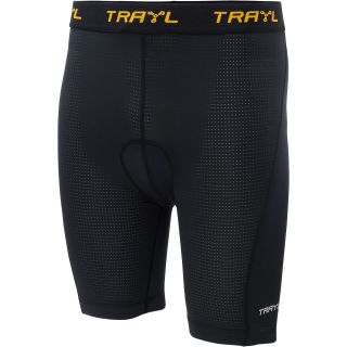 TRAYL Mens Ryde Cycling Liner Shorts   Size Medium, Caviar