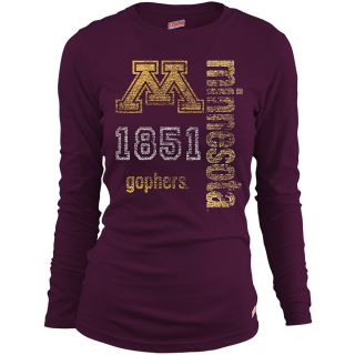 MJ Soffe Girls Minnesota Golden Gophers Long Sleeve T Shirt   Maroon   Size