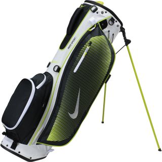NIKE Sport Lite Stand Bag, Black/white Lime