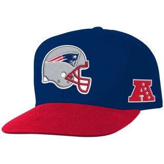 NFL Team Apparel Youth New England Patriots Helmet Logo Snapback Team Color Cap