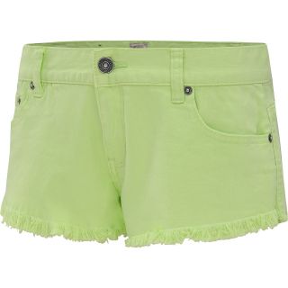 RIP CURL Womens Frayed Frenzy Mini Shorts   Size 3, Lime